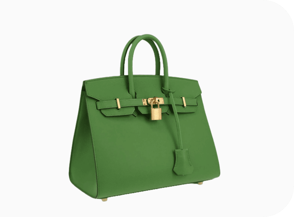Secure a loan against your green Hermès Birkin handbag with Qollateral’s luxury lending service.
