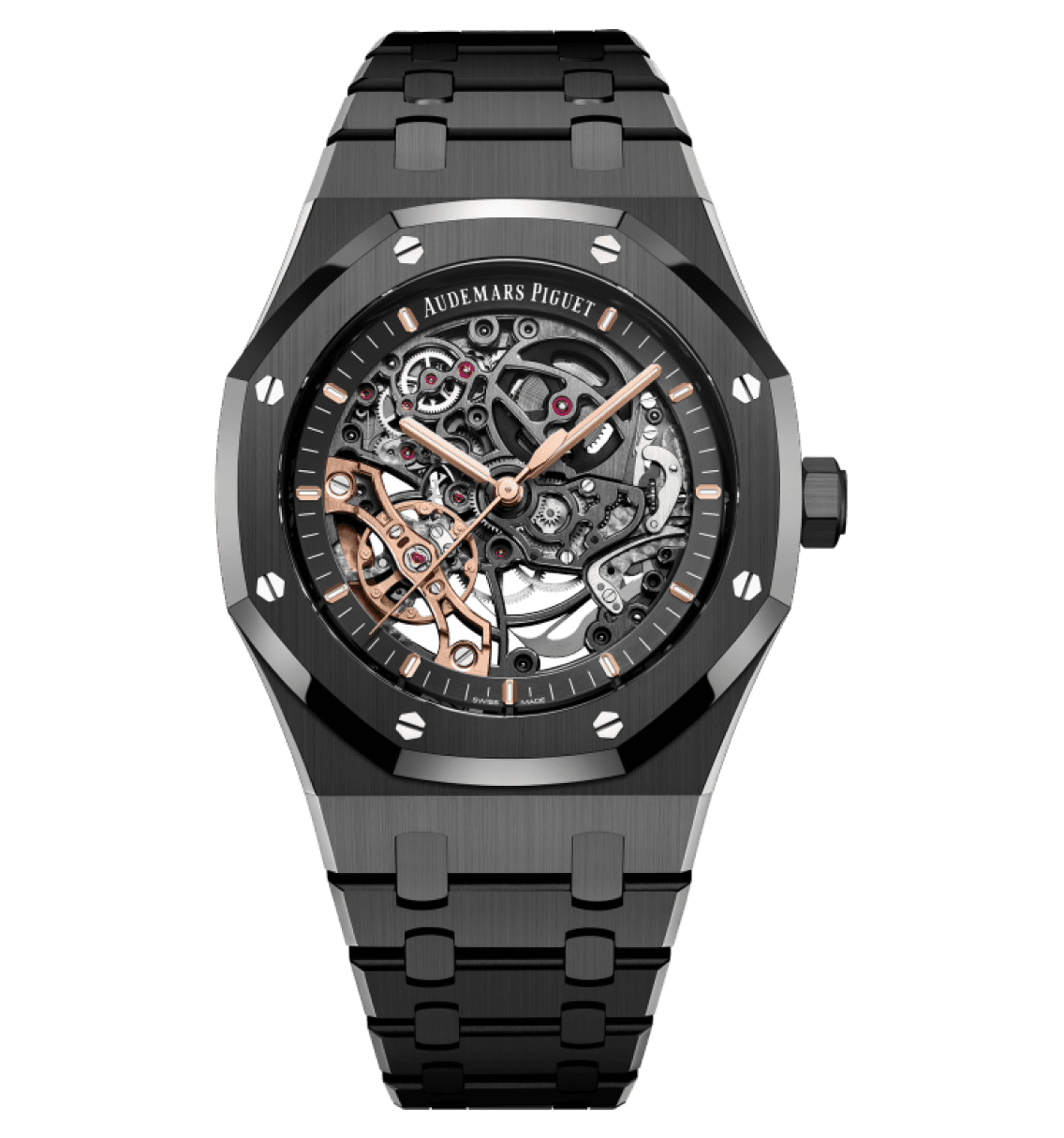 Audemars Piguet black ceramic skeleton watch used for high-value loan NYC.