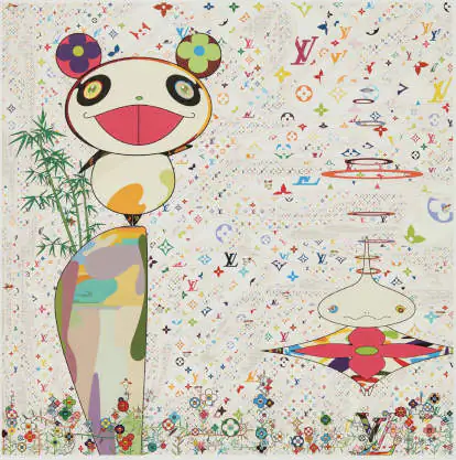 Takashi Murakami Louis Vuitton-themed art used as collateral for loan.