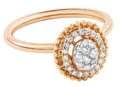 Halo diamond engagement ring in yellow gold used for luxury loan process.