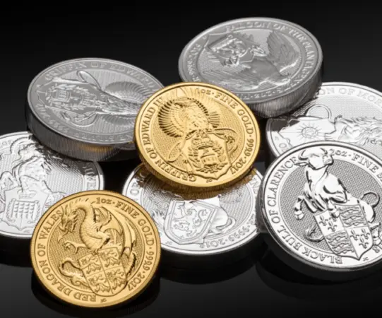 Gold and silver bullion coins available for high-value collateral loans at Qollateral.