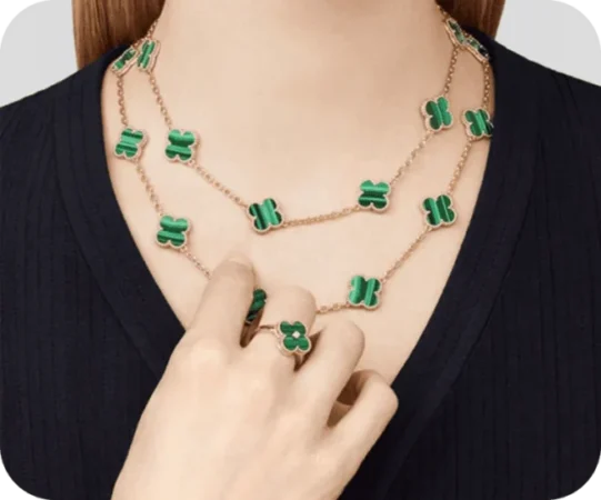 Van Cleef & Arpels Alhambra necklace—a sought-after jewelry piece eligible for pawn loans.