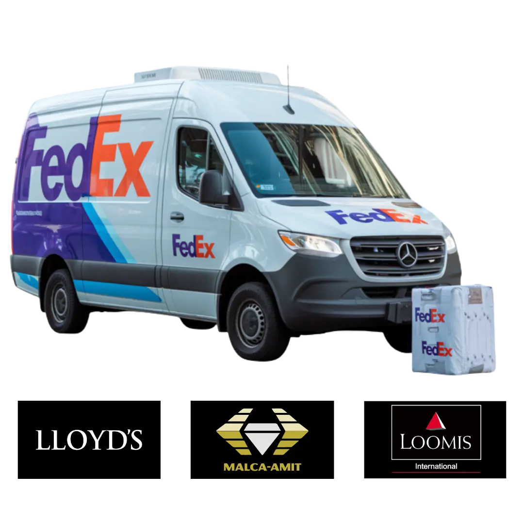 Secure online loans with FedEx, Loomis, and Lloyd’s of London insurance.