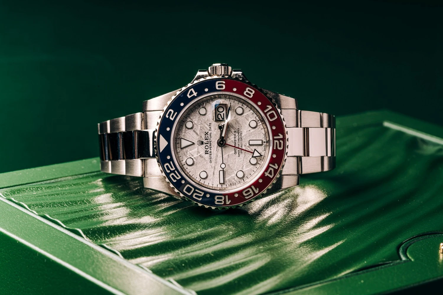 Luxury Rolex GMT watch used as collateral for an instant no credit check watch loan at Qollateral
