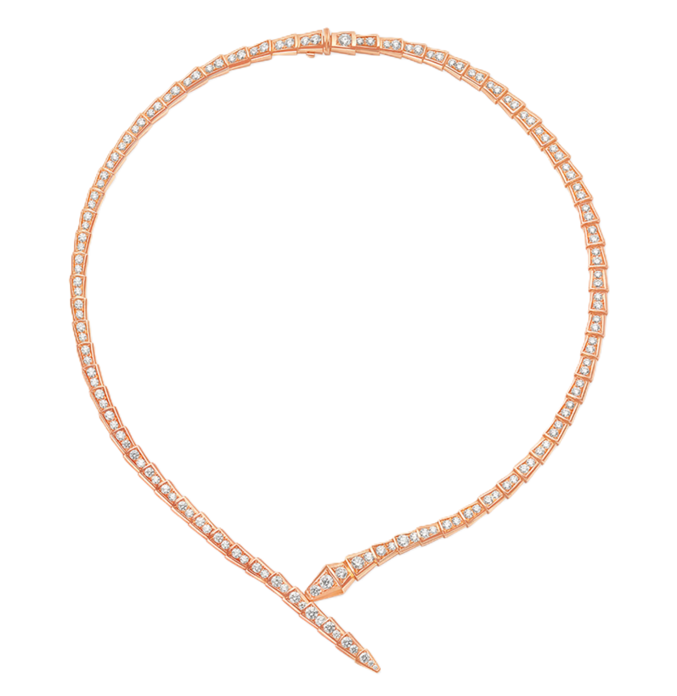 Bvlgari Serpenti Viper Necklace Rose Gold Necklaces