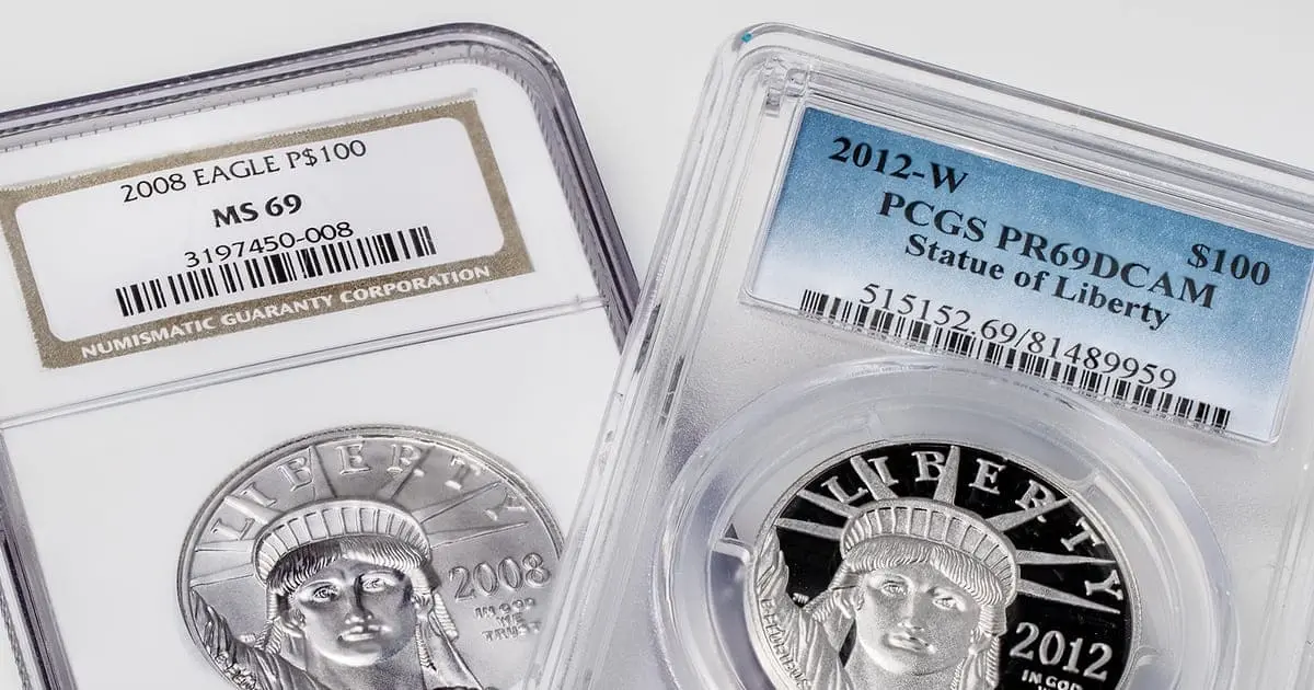 PCGS and NGC Graded Platinum Eagle Coins Compared